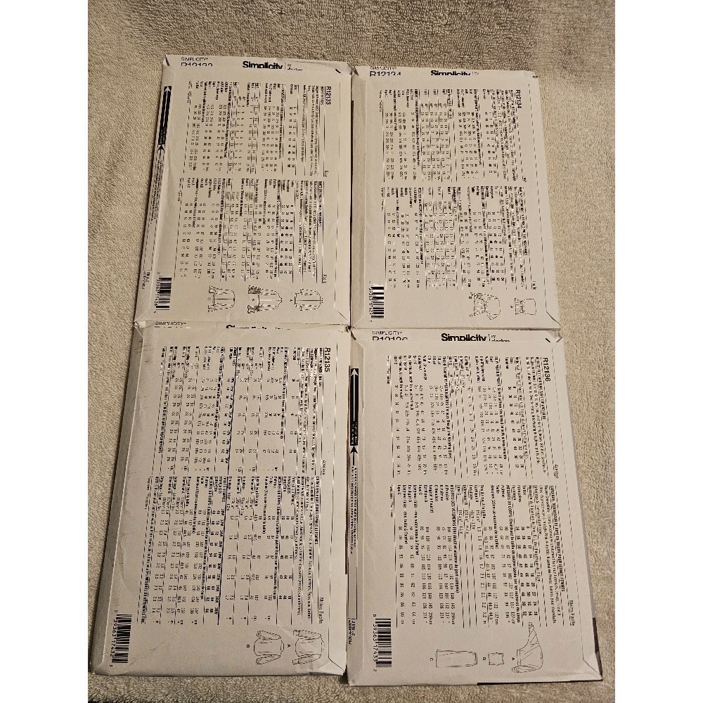 Simplicity R12133 R12134 R12135 R12136 Sewing - Picture 2 of 10
